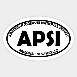 Apache-Sitgreaves National Forest oval Sticker